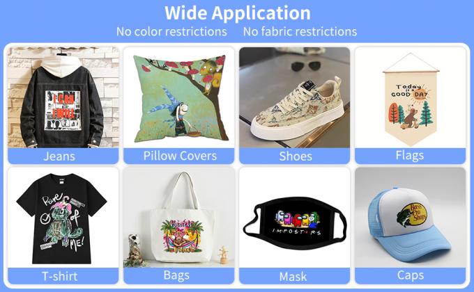 Impression numérique de 60 cm DTF Film de transfert thermique PET DTF Imprimante Film Hommes Chaussures de toile T-shirts Impression DTF papier film PET 3