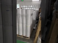 Films UV DTF AB à base blanche et transparente 30 cm*100 m