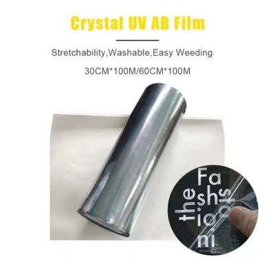 Film de transfert UV DTF argenté en or blanc transparent Ab Pet Film pour boîtiers de téléphones portables