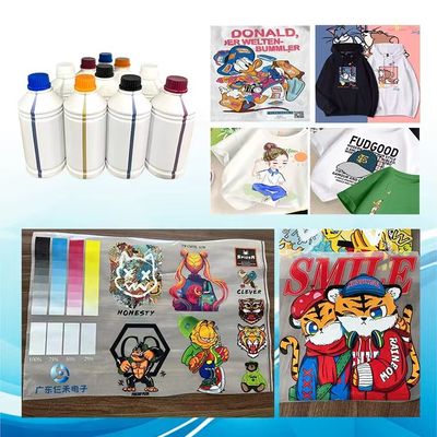 CMYKW 5 couleurs à base d'eau DTF pigment encre 1000ML Pour XP600 I1600 I3200 imprimante