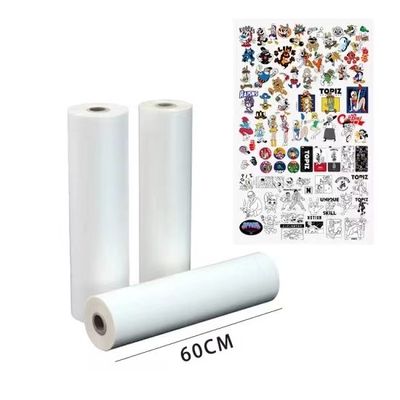 75mic DTF Film Roll Double côté Mat 60cm 30cm 33cm PET Film de transfert de chaleur