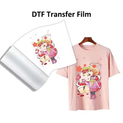 Double face 30cm 60cm DTF film roll 75mic Pet film pour l'impression de transfert de chaleur