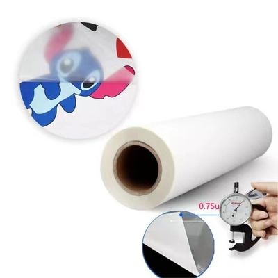 Peeling à chaud transparent 60 cm mat double face jet d'encre blanc A3 Pet Dtf film de transfert thermique rouleau pour vêtements