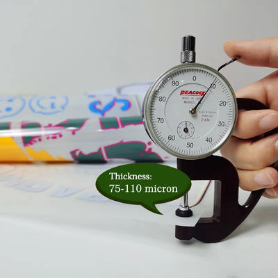 30cm*100m 75U épaisseur film pour animaux de compagnie en rouleau à double face peau froide peau chaude peau chaude film transparent 30cm pour T-shirt DTF