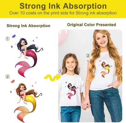 Peeling à chaud transparent 60 cm mat double face jet d'encre blanc A3 Pet Dtf film de transfert thermique rouleau pour vêtements