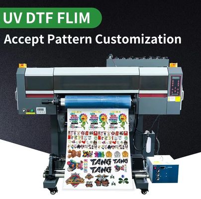 Film d'impression par transfert à froid en polymère A et B Film UV DTF PET Film autocollant en rouleau de 30 cm