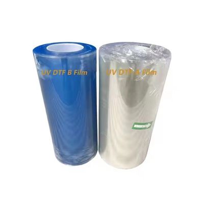Peeling à chaud à froid Ab A3 UV DTF Pet Film Roll Transparent DTF Transfer Film 60cm personnalisé
