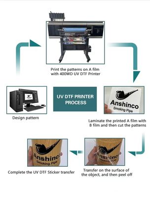 Transfert UV Dtf Film pour animaux de compagnie 30*100 cm Transfert de film A3 30 cm Film d'impression UV Dtf
