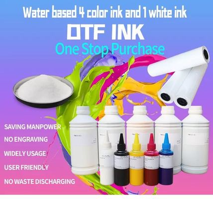 Tintage par transfert thermique par jet d'encre DTF Tintage par transfert thermique Tintage Cyan Magenta Jaune Noir Blanc Couleur