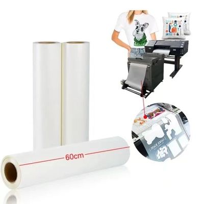 30cm*100m Papyrus de transfert DTF 75mic à déchirer à chaud avec élasticité pour peeling à froid / chaud