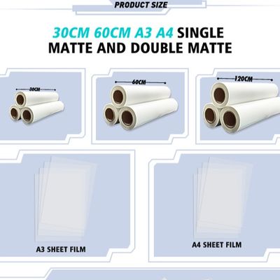 75 microns 60cm*100m Film DTF étirable pour l'impression numérique