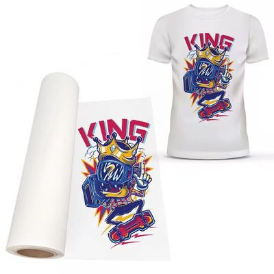 75 microns 60cm*100m Impression d'encre blanche film d'impression pour divers tissus