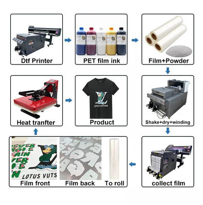 Film de transfert DTF ultra étirable de 33 cm*100 m de 75 microns pour l'impression numérique DTF