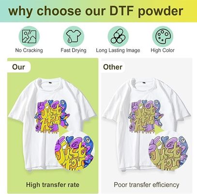 Poudre à fusion à chaud DTF noire de 1 kg pour tissus en nylon polyester de coton