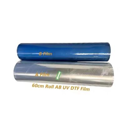 60CM UV DTF AB film à rouleaux pour film de transfert numérique direct transparent et blanc