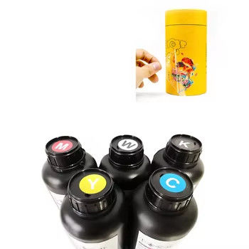 Tinte UV dure douce couleur CMYKW Pour XP600 TX800 Dx5 Dx7 Tête d'impression 500ML