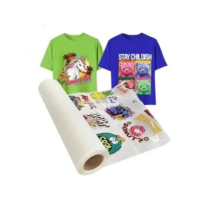 Films pour animaux de compagnie DTF à double face unique 30CM 33CM 60CM 60CM*100M Transfert de chaleur en rouleau 75Micron Peeling à froid chaud