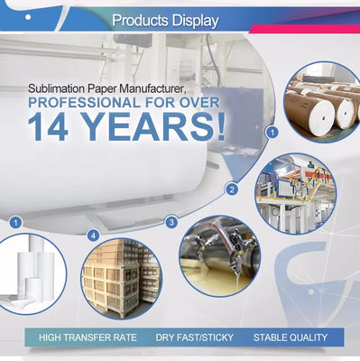 Impression numérique 47 pouces 100 grammes Ruloir à rouleau papier de sublimation pour l'imprimante de sublimation grand format