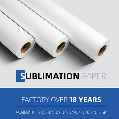 facile 33g Polyester durable Transfert par sublimation Rouleau de papier textile Transfert thermique Impression numérique