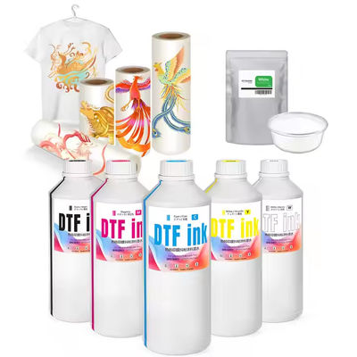 1000 ml d'encres DTF CMYK blanches directement sur film encres à jet d'encre pour imprimante DTF Refinecolor