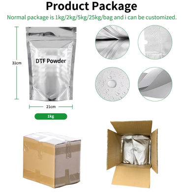 Encrée blanche transfert de chaleur Tpu Dtf poudre à fusion chaude adhésif thermique 1 kg 80mic