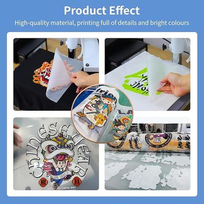 Peeling à chaud DTF PET Transfer Film 33CM x 100M Parfait pour les impressions détaillées sur mesure de vêtements avec de l'encre blanche