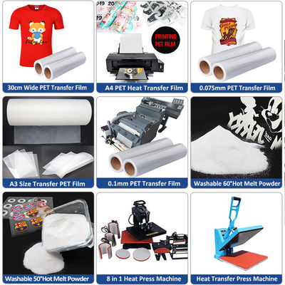220V / 110V A3 DTF Imprimante PET Machine d'impression de film pour le transfert de T-shirt
