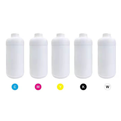 CMYK W Couleurs 500 ml Dtf Tinte pigmentée Impression par transfert thermique Pour imprimante à base d'eau
