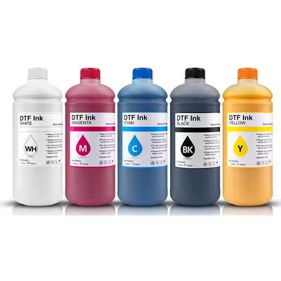 500 ml 1000 ml Cmy Bk W Dtf encre pour les imprimantes Epson