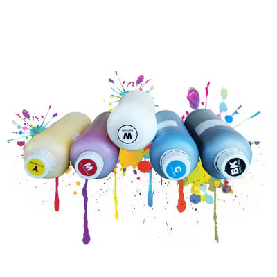1000 ml d'imprimante Dtf sans buse de blocage Dtf encre pigmentée CMYK+W