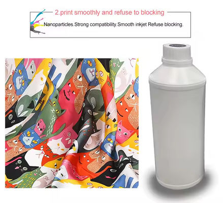 CMYK W Couleurs 500 ml Dtf Tinte pigmentée Impression par transfert thermique Pour imprimante à base d'eau