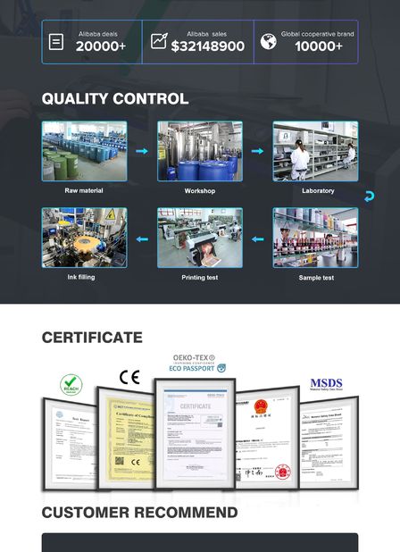 Chine DONGGUAN EASY PRINTING MATERIAL CO.,LTD certifications